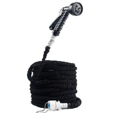 단 7일간 이벤트!!! 유현매직호스 7.5m 15m 23m 30m 베란다 정원 물청소 세차 요술 주방 호수, 블랙셋트