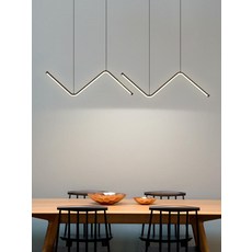 펜던트 조명 포인트 주방 레스토랑 모던 인테리어조명, 6565 골드 122cm 솔리드 화이트 라이트