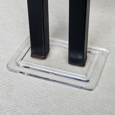 일체형 직사각 타공 링 아크릴 가구 받침 매트 바닥 보호 식탁 쇼파 다리 눌림 밀림 방지, 내경(3x8cm) / 외경(6x11cm)