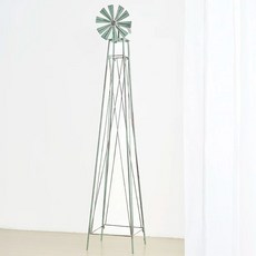 정원 엔틱 철제 지지대 화이트 장미 넝쿨 풍향계 바람개비, B. 오래된 녹색, C. 큼