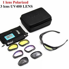 고글 안전 바이크 1276732 안경 UV400 Polarized 에어소프트 사막 보호 선글라스 no 슈팅 하이킹 사냥 남성용, 편광, 1개