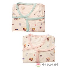 배냇저고리 (핑크 파랑 민무늬) (조상옷 영가옷) 천도재 영가천도 49재 백중용품, 민무늬, 1개