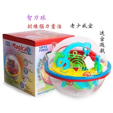 百貨商城 智力球 玩具 靈活度 平衡度 益智遊戲 100關 老少咸宜 軌道 迷宮遊戲, 1個