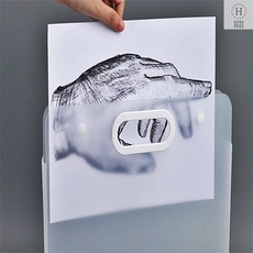 화일가방 도면통 포트폴리오가방 A3 A4 미술작품 보관 화일케이스 모의고사 프린트물정리, A4 - 화이트