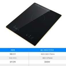 인덕션 가정용 매립형 안보이는 쿡탑 아파트 기본형 빌트인인덕션, 2. 골드합금덧댐3000W(인덕션)