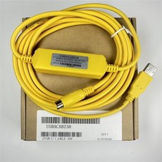 비브랜드 USBACAB230 PLC 프로그래밍 DVP ES2EH 절연형 데이터 통신 원형 포트, USBACAB230 경제형 노랑 JX