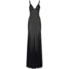 돌체앤가바나 세미 시스루 오픈 백 나이트드레스