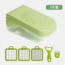 多功能切菜器 刨絲切絲切片器, 7件套, 1個