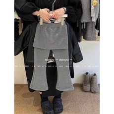 女童冬季套裝 韓版皮毛一體外套秋冬新款兒童加絨皮衣