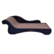 ICLE 貓抓沙發椅 貓貴妃椅 造型貓抓板, 黑色, 1個