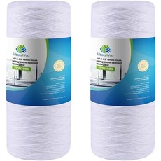 CFS 2팩 폴로필렌 스트링 감김 물 필터 카트리지 컬리건 퇴적물 헤비 듀티 우물 모델 전체 가정용 교체 5 마이크론, 2 Count (Pack of