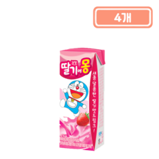 남양유업 딸기에몽, 190ml, 4개
