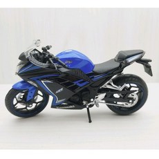 宅米吉 全新盒裝現貨 1:12川崎小忍者KAWASAKI NINJA 250 藍黑色 模型車 玩具 收藏 禮物, 1個
