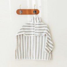 狗狗吸水浴袍, 灰色條紋 多功能浴袍, 1個