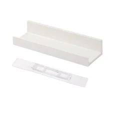 욕실 걸이식 거치대 자체 접착 디펜서 병 랙 보관 캔 케이스 용품, 01 White, 1개