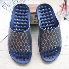 물빠짐 욕실화 미끄럼방지 그림 욕실화 러브하우스, 골드 체인, 1개