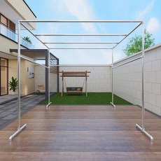 조립식 그늘막 프레임 야외 창고 농막 행사용 골조 스타일 A 1.6x1.6x1.4, 스타일 B 1.8x1.8x1.8