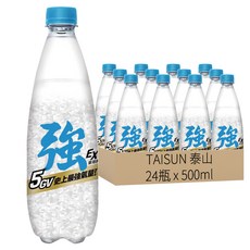 泰山 Cheers EX 強氣泡水 5GV 中央山脈優質水源, 500ml, 24瓶