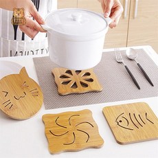 벌타 원목 받침대 원목냄비받침, 소(물고기)