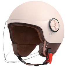 서브22 오토바이 킥보드 클래식 반모 헬멧, 라이트핑크