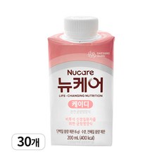 뉴케어 케이디 200mlx30팩 비투석 신장질환용 균형영양식, 6L, 1박스
