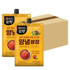 청정원 순창 양념쌈장 190g 24개 여행용 휴대용 양념 파우치