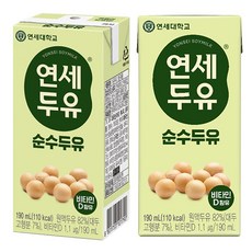 연세두유 순수두유, 190ml, 96개