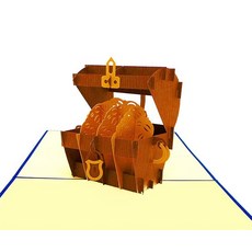 해외 GREENHANDSHAKE 기타 팝업 카드 3D 인사말 생일 발렌타인 데이 어머니의 날 봄 아버지의 졸업식 결혼식 기념일 감사 잘 지내다 모든 행사용 | 17.8 x 12, 굴삭기.