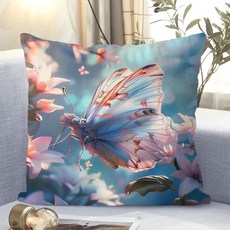 아름다운 꽃패턴 소파쿠션 양면 소파 쿠션 솜 포함 세탁가능 고탄력 트렌디 꽃스타일 수집가 추천 특별한 디자인 트렌디한 스타일, XKHD-9, 40 x 40CM (솜포함 양면쿠션)