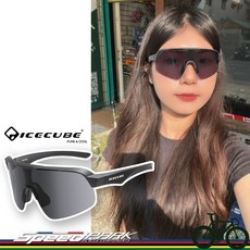 速度公園 臺灣 ICECUBE 運動太陽眼鏡『NASTRO 霧鐵灰-灰片』輕量 防霧 防撞 止滑 運動風鏡 戶外, 1個