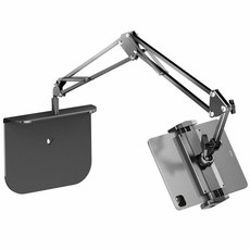 隱藏式兩用床頭桌面懸臂式懶人平板手機支架 平板支架 手機平板支架 追劇 床頭支架 桌面支架 手機直播支架, 1個