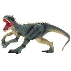 Gemini&Genius 티라노사우루스 렉스 공룡 액션 피규어 장난감 용 포함 조기 과학 교육 및 컬렉션 생일 케이크 토퍼 역할 놀이, Gray Tyrannosaurus Rex