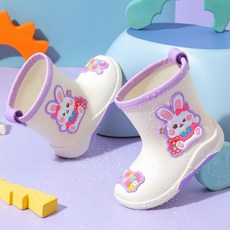 2024兒童雨靴通用小孩雨衣防滑兒童雨鞋水鞋寶寶男女可愛卡通保暖