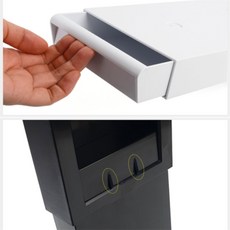 건shop디자인 부착식 다용도 서랍함 슬라이딩수납, 검정