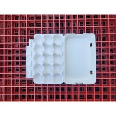백색 15구 계란판 (밀폐형) 100개