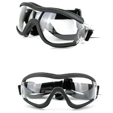 대형견 미러 고글형 선글라스, 1개, 투명(렌즈)