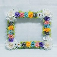 人造花 白色玫瑰 星花 迷你花環 樹葬 墓碑 裝飾, 混合色, 1個