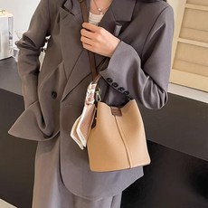 투니스 여성 빈티지 캐주얼 패션 크로스 버킷백