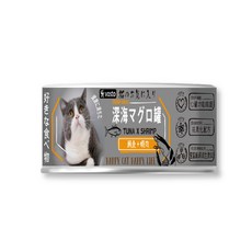 《非寵不可》vosto沃司托 深海鮪魚吻仔魚貓罐 170g 紅肉副食 貓零食, 1個, 鮪魚+蝦肉深海罐(橘), 鮪魚