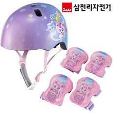 슈팅스타 캐치티니핑 어린이 어반 헬멧 + 무릎 보호대 세트, 슈팅스타캐치티니핑어반헬멧+보호대