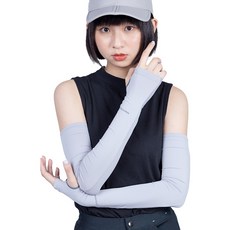 【NAMATETSU】女款 手掌防滑設計防曬冰涼袖套 路跑機車袖套外送袖套 爬山袖套 重機袖套 檔車, 女款-黑色, 1個