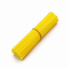 36PCS 174mm 6.85inch Motocycle 자전거 Motocross 바퀴 림 스포크 랩 키트 용 범용 먼지 커버, 09 Yellow