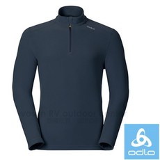 ODLO 男款保暖抓絨半拉鍊 長袖刷毛衣 M 尺寸 222012