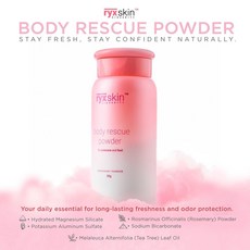 ryxskin BODY RESCUE Powder (Deodorant Powder) 바디 레스큐 파우더 (탈취제 파우더), 1개