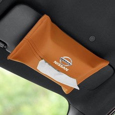 써니글로벌 차량용휴지케이스 휴대용 화장지걸이, 1개, [닛산] 오렌지