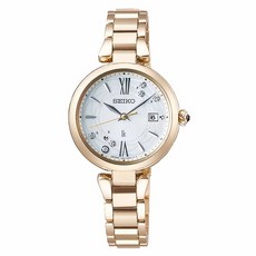 SEIKO 精工(SSQW084J/1B32-0BK0G) LUKIA日本花店聯名 太陽能電波洋桔梗花淑女錶