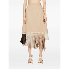 ROKH 장식 플리츠 스커트