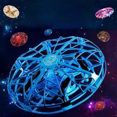 UFO 플라잉 부메랑볼 원격 조종 드론 미니 장난감 공중비행 공놀이 스포츠, 1. 블루, 1개