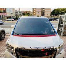 【花軍團】Toyota 豐田 ALPHARD ABS 引擎蓋 擋風鏡 飾條, 素材