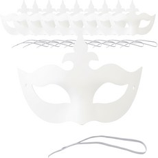 키득키득 여왕 종이가면 만들기 미술놀이 고무줄 포함, 20개, 단일